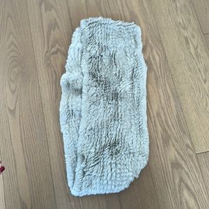 Jocelyn rabbit fur stole / infinity scarf